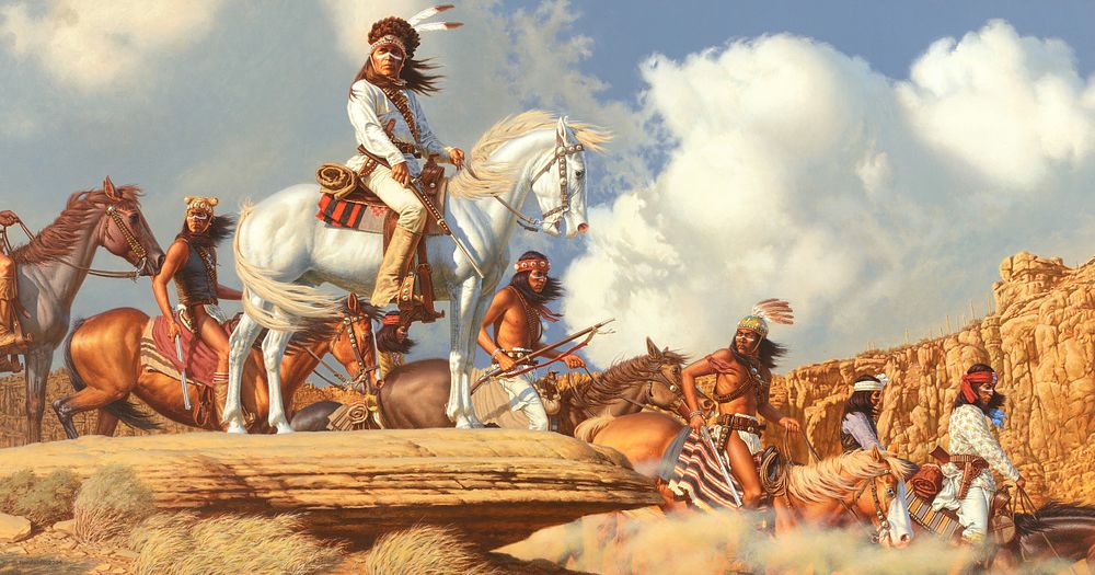 Appraisal: David Nordahl b Land of the Apache David Nordahl b