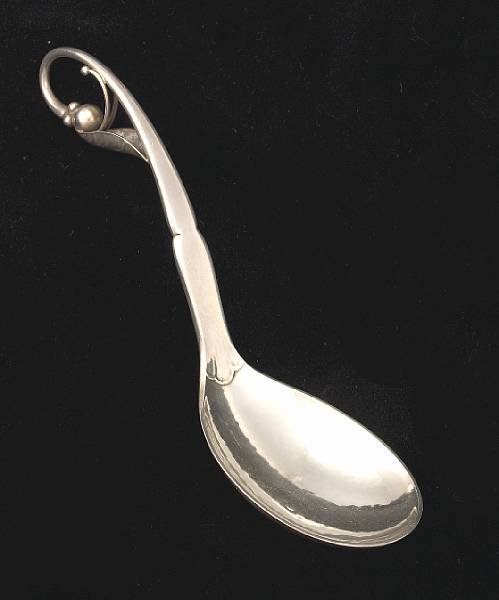 Appraisal: A Danish sterling spoonGeorg Jensen Copenhagen post Length in oz