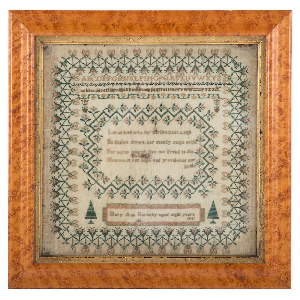 Appraisal: th century Needlepoint Sampler Possibly Scottish worked by Mary Ann