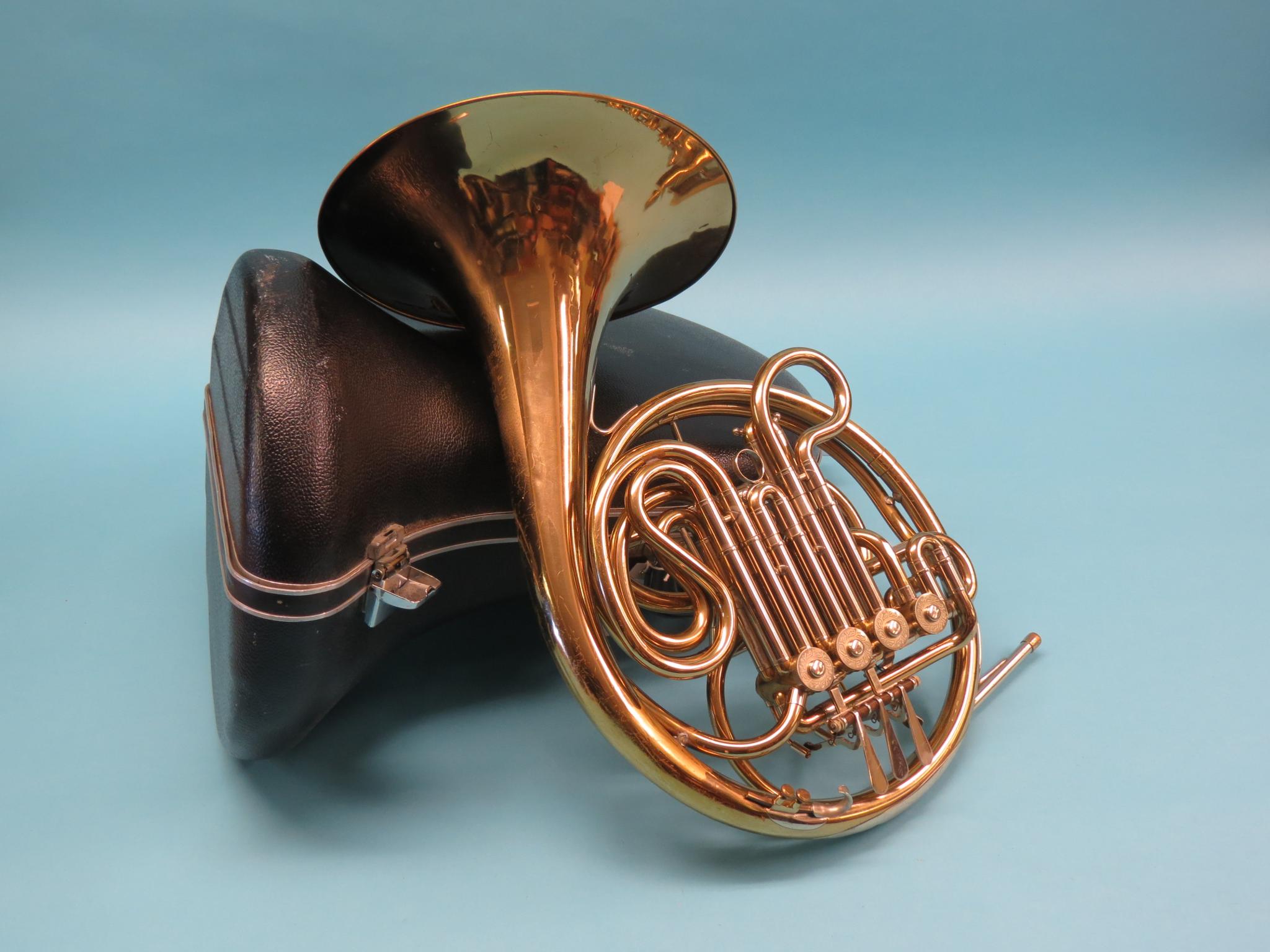 Appraisal: A French horn Josef Lidl for Boosey Hawkes in fitted