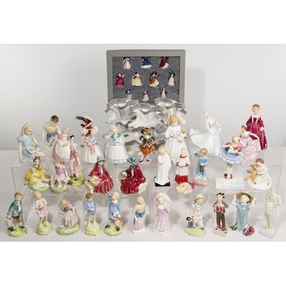 Appraisal: ROYAL DOULTON FIGURINE ASSORTMENT items including figurines of varying sizes