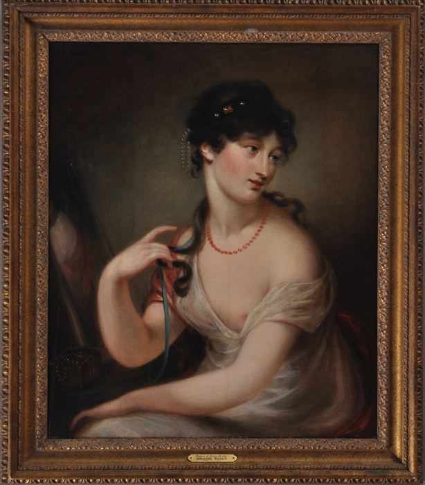 Appraisal: AFTER THOMAS SULLY PORTRAIT OF FANNY EISSLER Oil on canvas