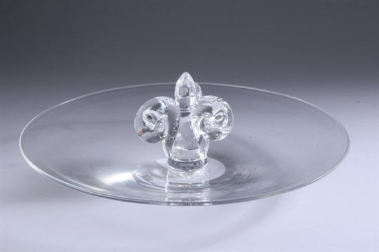 Appraisal: STEUBEN GLASS CANAPE PLATE - in diam