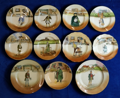 Appraisal: A collection of various Royal Doulton Dickens seriesware plates and