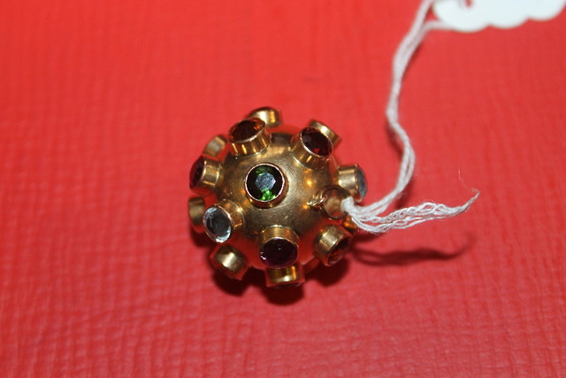 Appraisal: A VICTORIAN PENDANT in the form of a sphere with