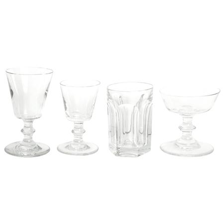 Appraisal: Assembled Baccarat Glass Stemware Service Estimate -