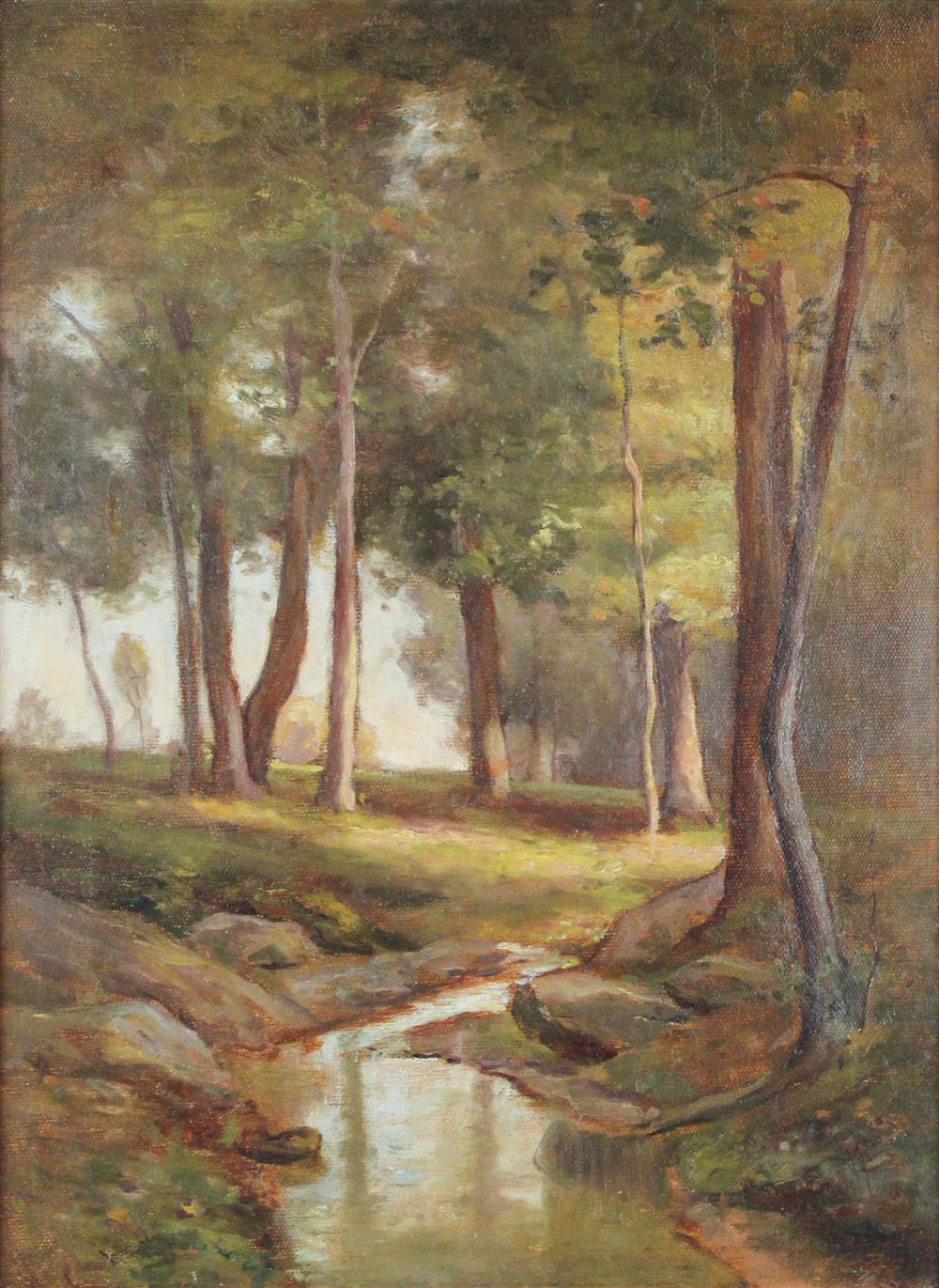 Appraisal: EDGAR NYE AMERICAN ROCK CREEK PARK Oil on canvas x