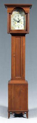 Appraisal: Milligan family Tennessee clock cherry with yellow pine and poplar