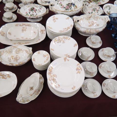 Appraisal: pcs Elite Limoges Porcelain Dinner Servicefor lots of servers circa