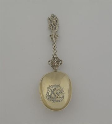 Appraisal: An th century Dutch Friesland silvergilt spoon with a cast