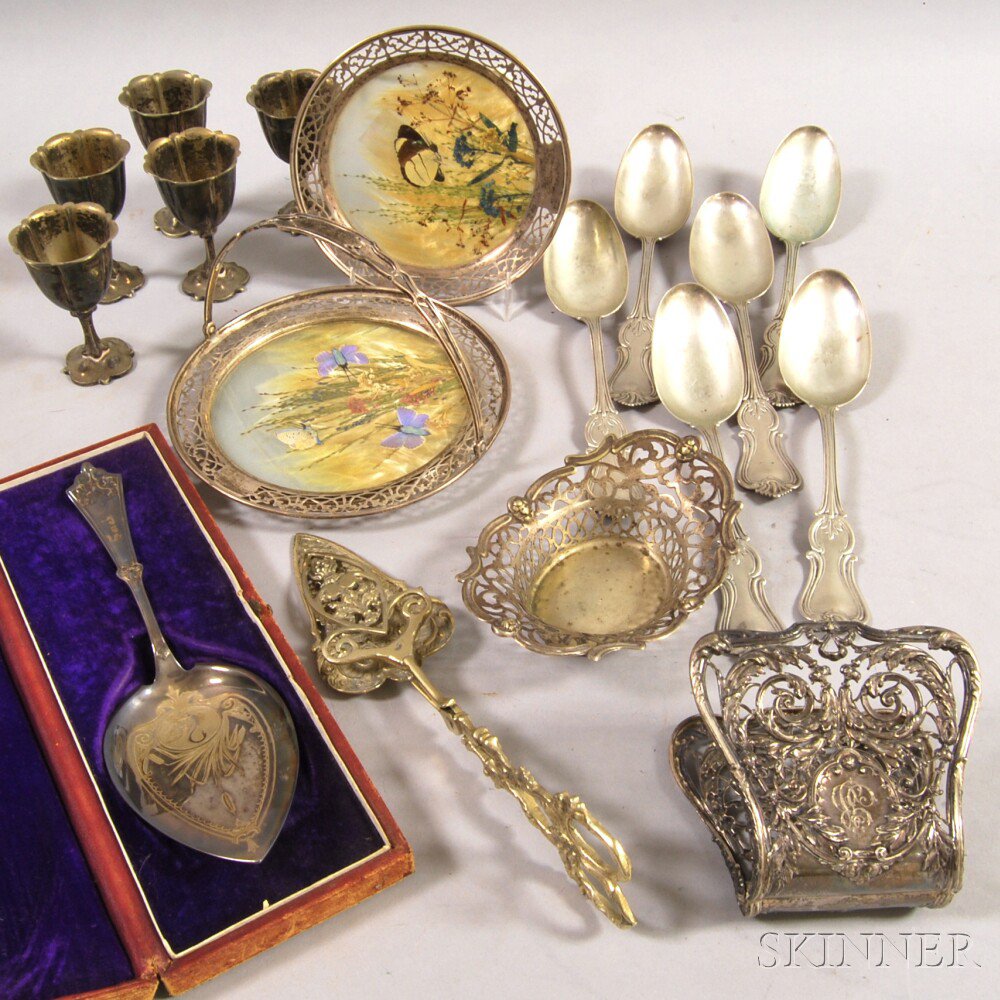 Appraisal: Miscellaneous Group of Sterling Silver and Silver-plated Items two sterling