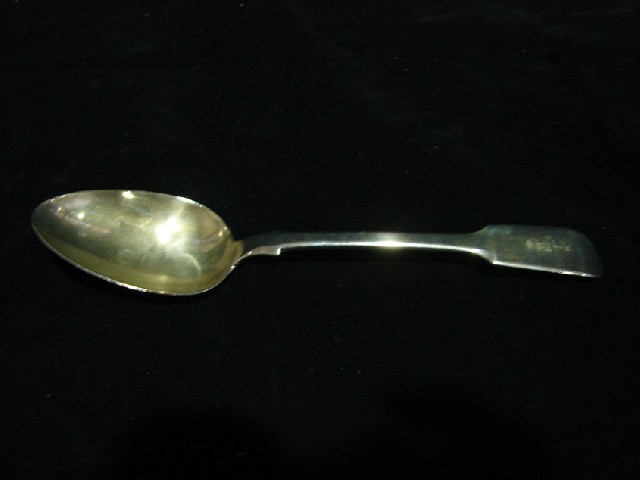 Appraisal: A sterling silver Fiddle spoon London maker CN date letter