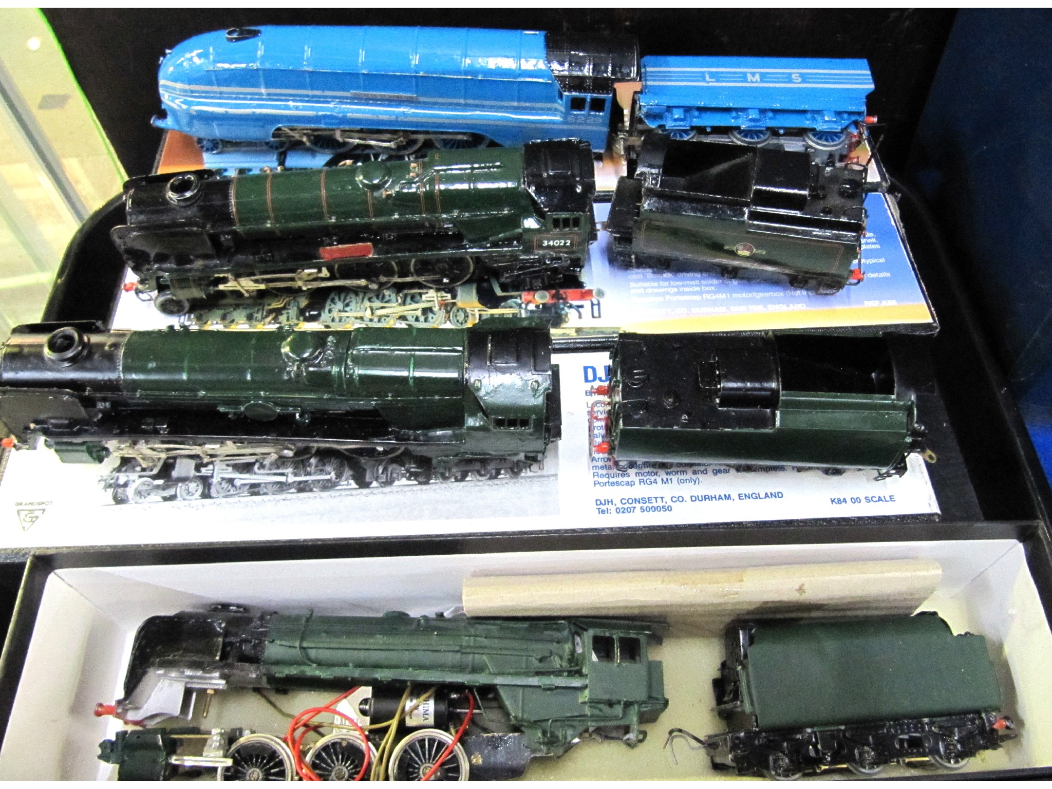 Appraisal: A lot comprising three boxed DJH model railway engines and