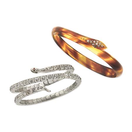 Appraisal: Two Snake Wrap Bracelets Estimate -