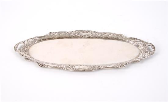 Appraisal: A German Silver Tray Length inches