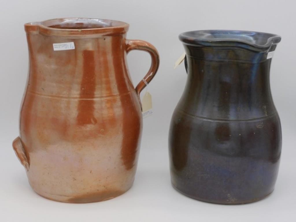 Appraisal: STONEWARE BATTER JUGS TH C TO INCLUDE gallon handled F