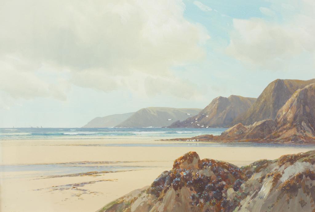 Appraisal: FREDERICK JOHN WIDGERY - THE COAST NEAR BUDE CORNWALL signed