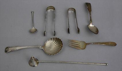 Appraisal: GROUP OF AMERICAN AND OTHER SILVER FLATWARE ARTICLES Comprising a