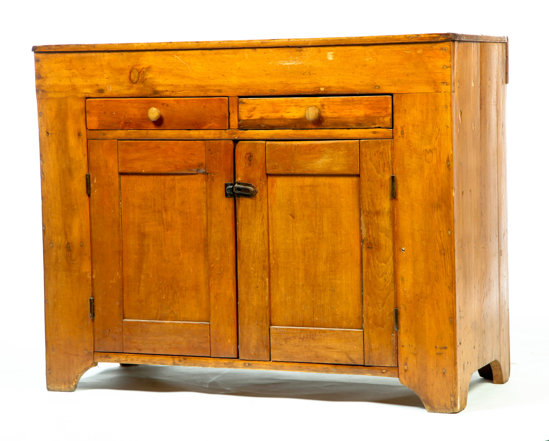 Appraisal: COUNTRY DRY SINK American rd quarter th century Pine with