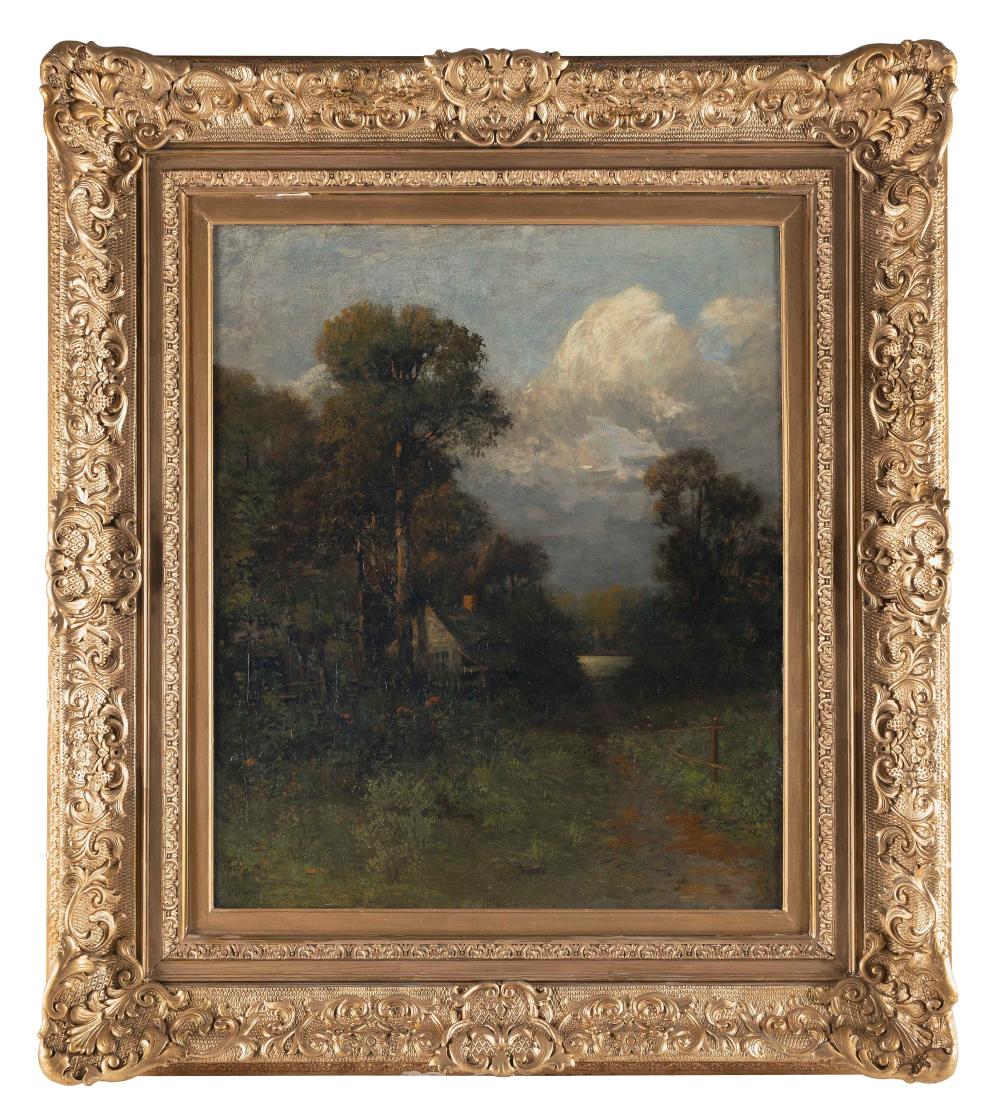 Appraisal: EDWARD LOYAL FIELD NEW YORK ILLINOIS - LANDSCAPE WITH PUFFY