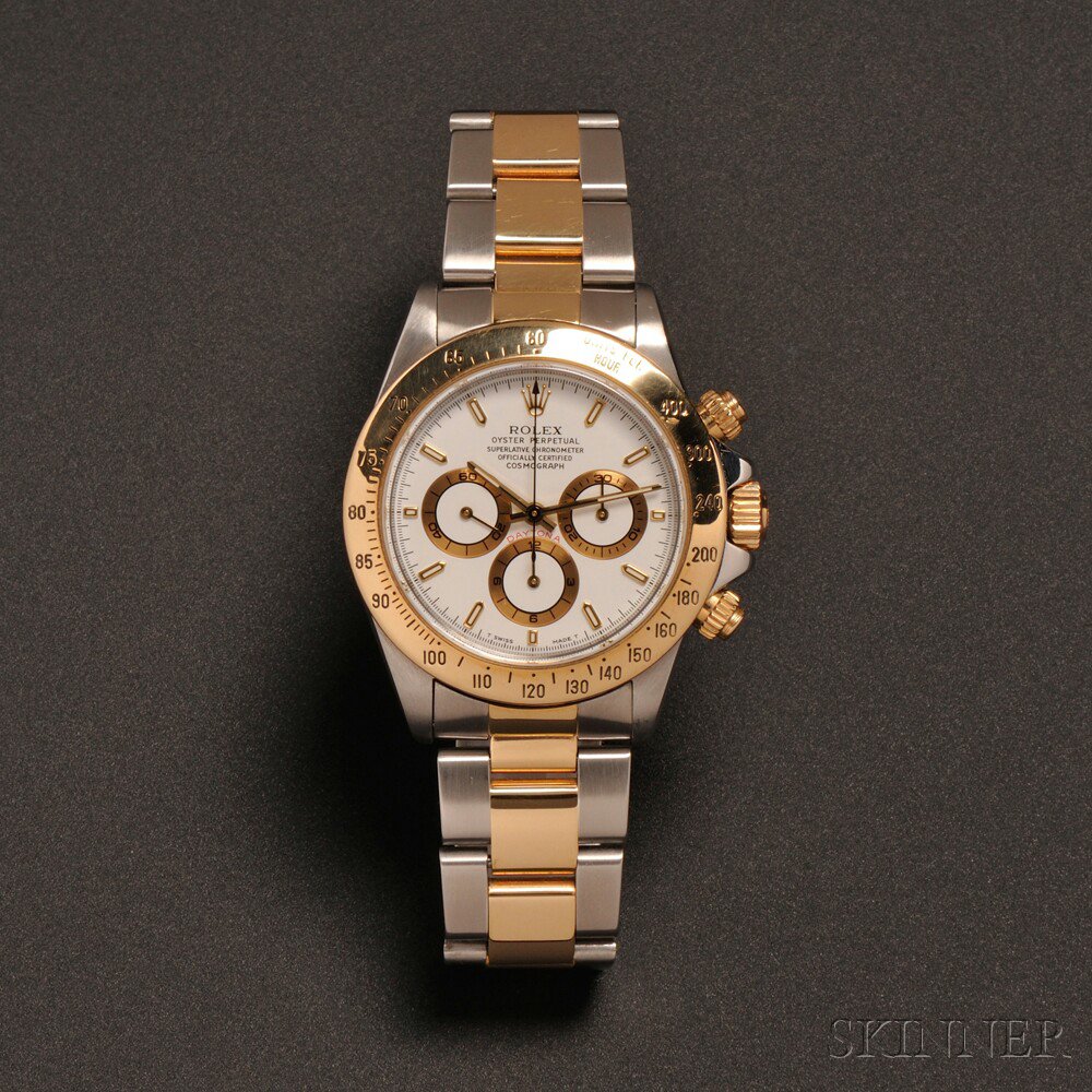 Appraisal: kt Gold and Stainless Steel Daytona Cosmograph Wristwatch Rolex Oyster