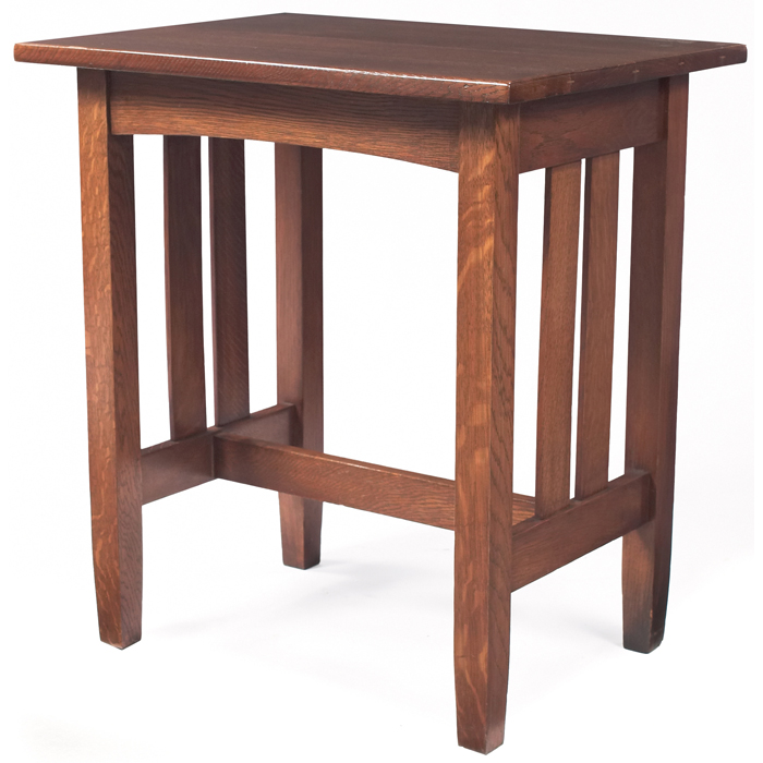 Appraisal: Stickley Brothers side table rectangular top with an arched apron