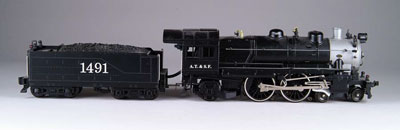 Appraisal: MODERN LIONEL DIECAST - - AT SF loco tender CONDITION