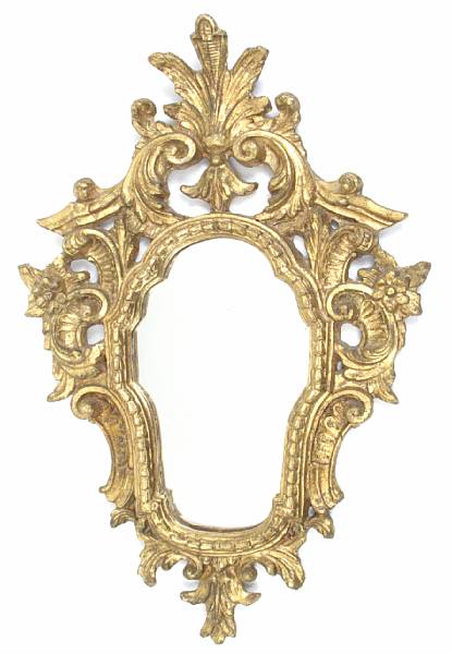 Appraisal: A Louis XV style giltwood mirror height in width in