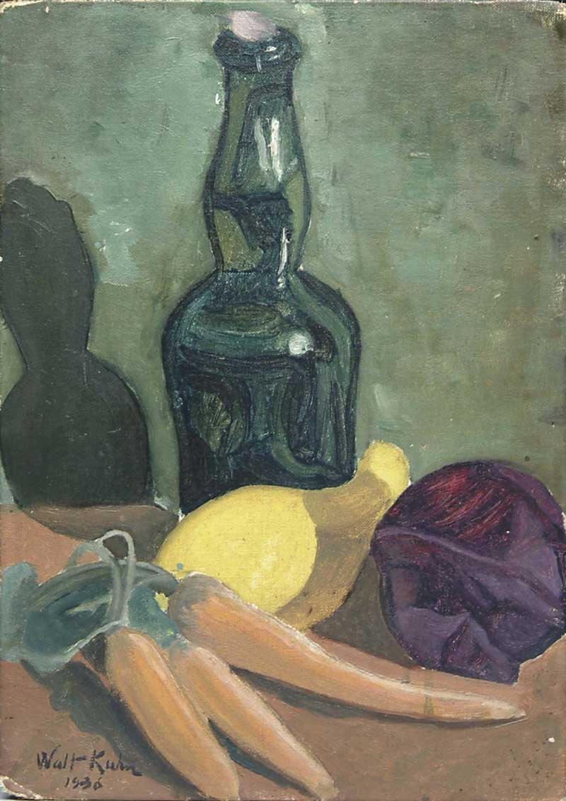 Appraisal: WALT KUHN American - STILL LIFE Oil on board tabletop