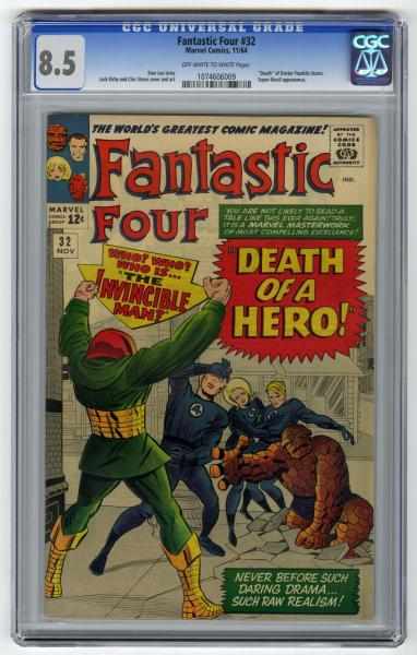 Appraisal: Fantastic Four CGC Marvel Comics Stan Lee story with Jack