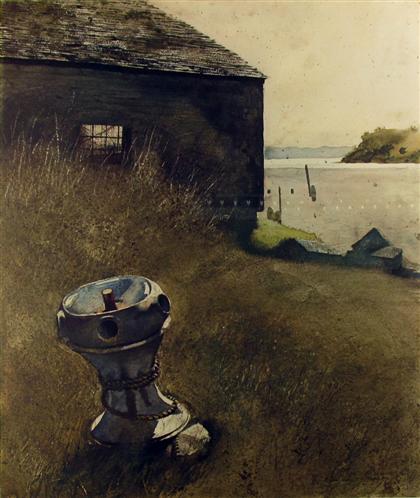 Appraisal: two prints JAMIE WYETH