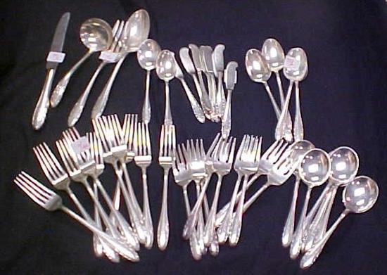 Appraisal: Gorham Lyric sterling flatware monogrammed including four luncheon forks six