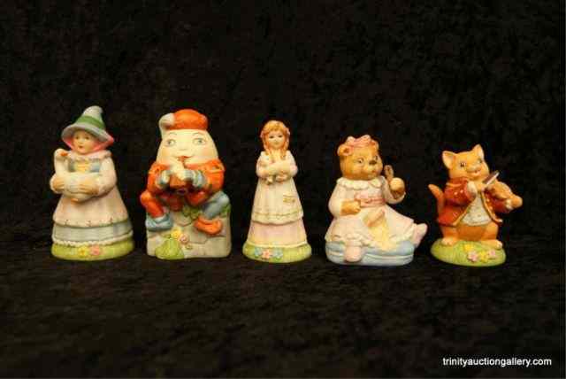 Appraisal: Shafford Mother Goose Porcelain FigurinesAll from the issue includes Mother