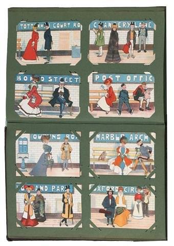 Appraisal: A Post Card Album comprising British views seafronts Greetings Sports