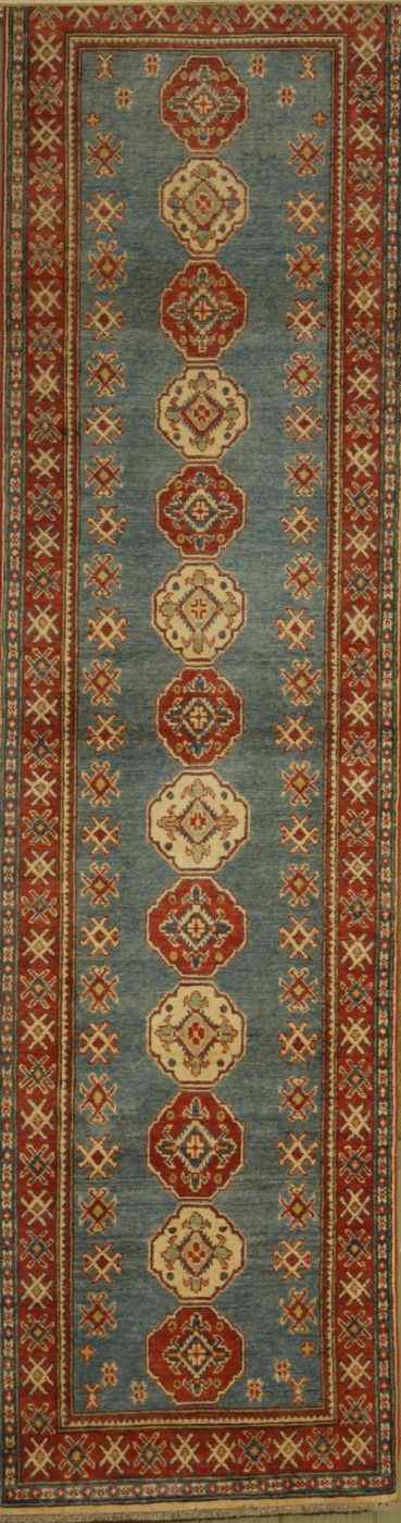 Appraisal: ORIENTAL RUG KAZAK DESIGN RUNNER ' x ' '' Several