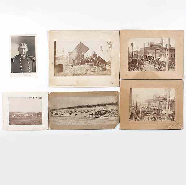 Appraisal: Spanish American War Large Format Photographs Lot of including two