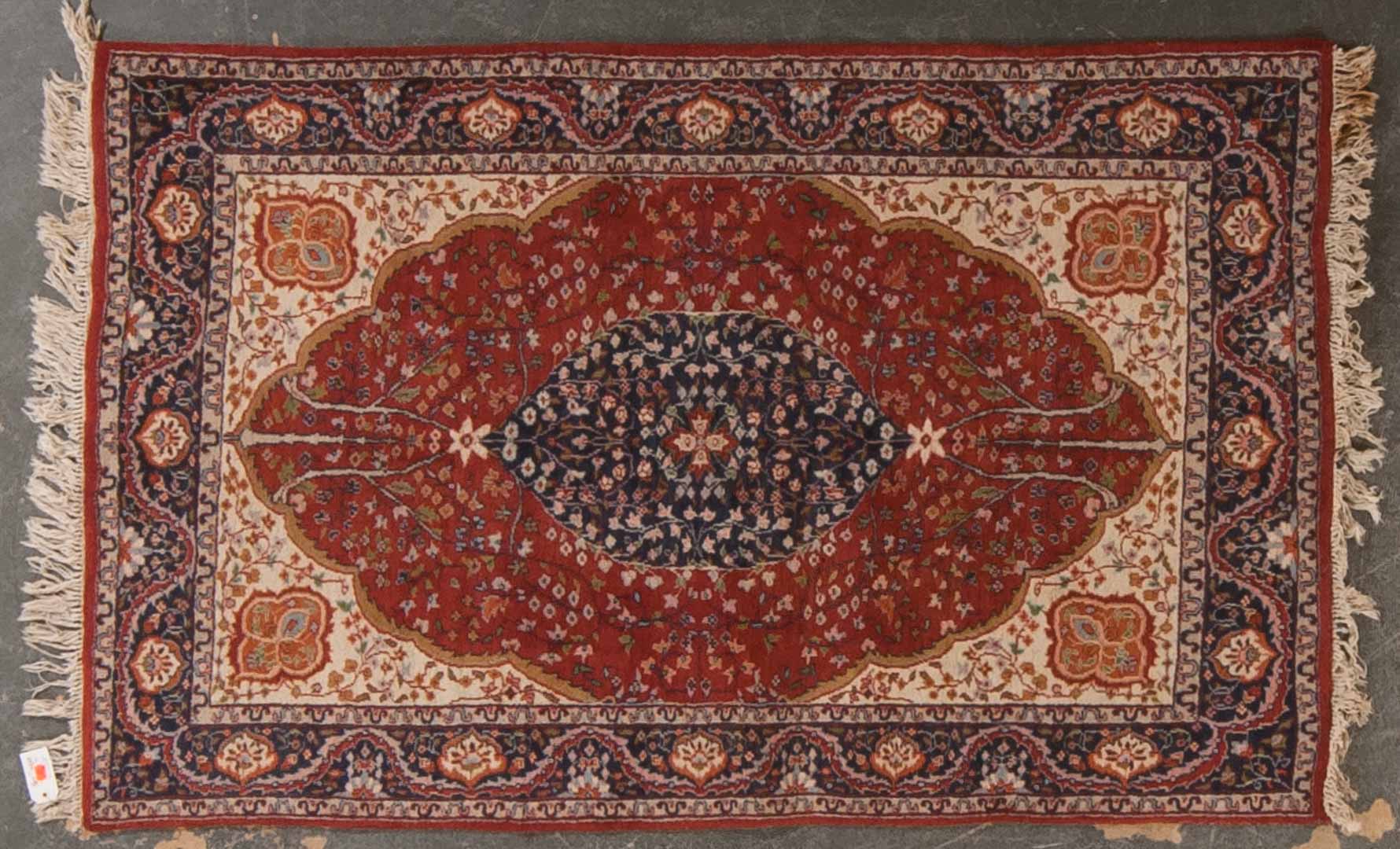 Appraisal: Indo Agra rug approx x India circa Condition Even wear