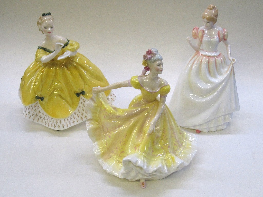 Appraisal: Three Royal Doulton figures 'Ninette' HN 'The Last Waltz' HN