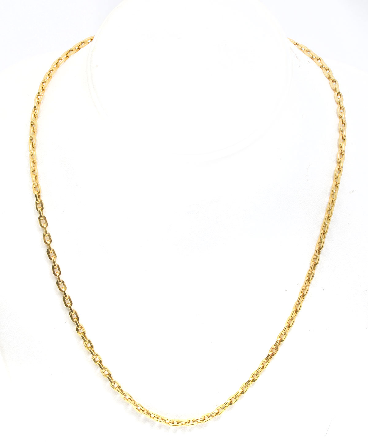 Appraisal: GRAM K NECKLACE K yellow gold necklace is '' long