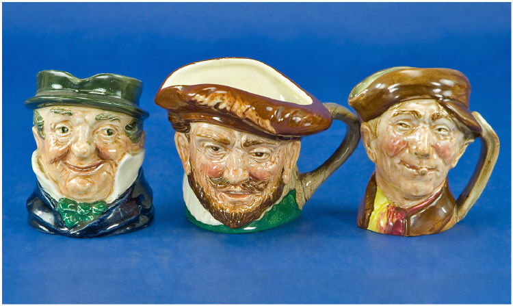 Appraisal: Royal Doulton Small Character Jugs in total 'Drake' D Captain