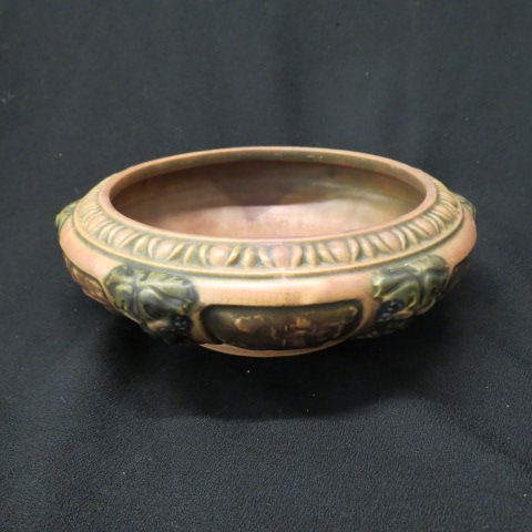 Appraisal: Roseville Florentine Art Pottery Bowl brown diameter excellent