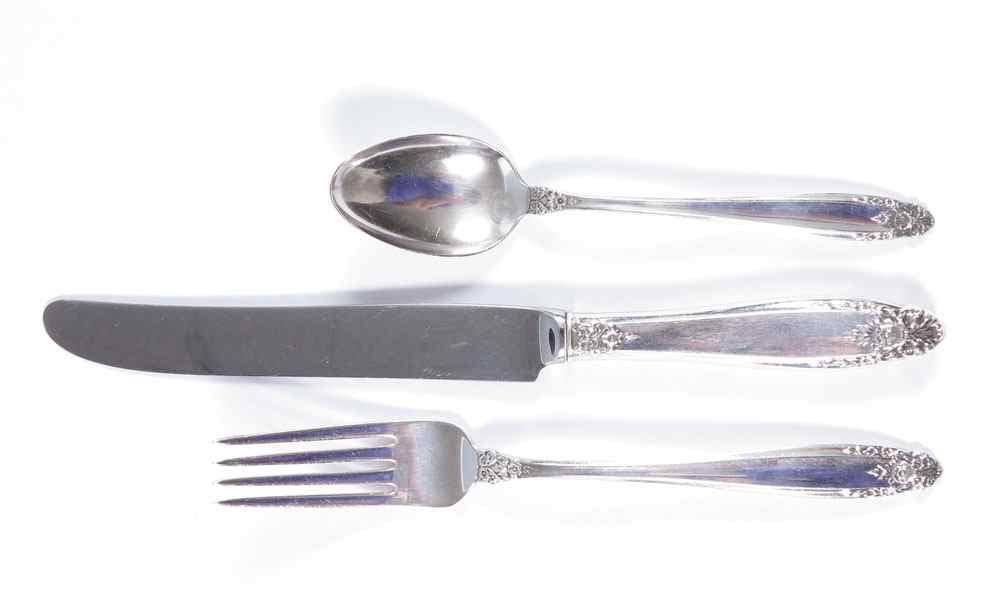 Appraisal: COLLECTION INTERNATIONAL STERLING PRELUDE FLATWARE Approx pieces in the Prelude