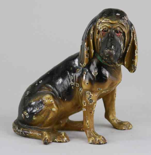 Appraisal: BLOODHOUND DOORSTOP Full figure Hubley Cat rare cast iron painted