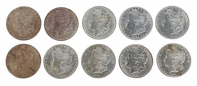 Appraisal: lot of U S Morgan silver dollars S S 'O'