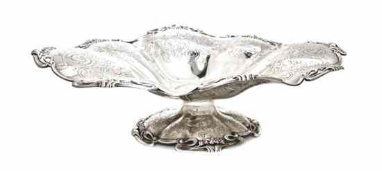 Appraisal: An American Art Nouveau Sterling Silver Center Bowl Mauser Manufacturing