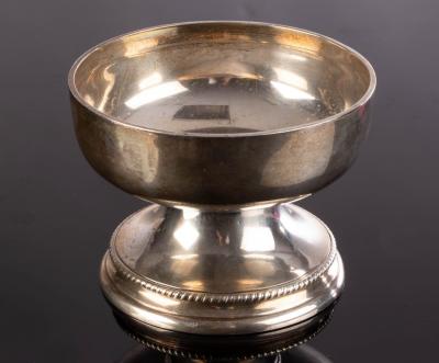 Appraisal: An Edwardian silver pedestal bowl Thomas Bradbury Sons Sheffield of