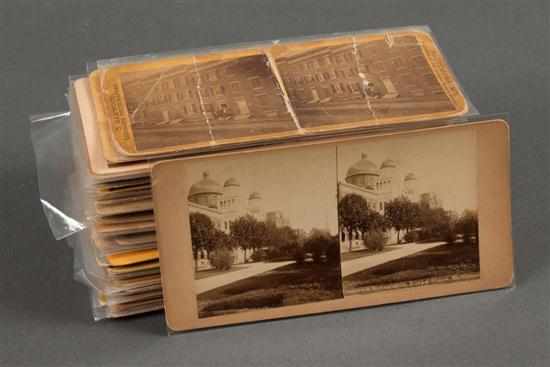 Appraisal: Stereo cards Group of fifty-two views most without credits including