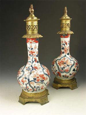 Appraisal: A pair of Japanese Arita porcelain and ormolu mounted table