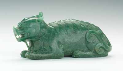 Appraisal: A Chinese Carved Quartz Figure of a Mythical Beast Vivid