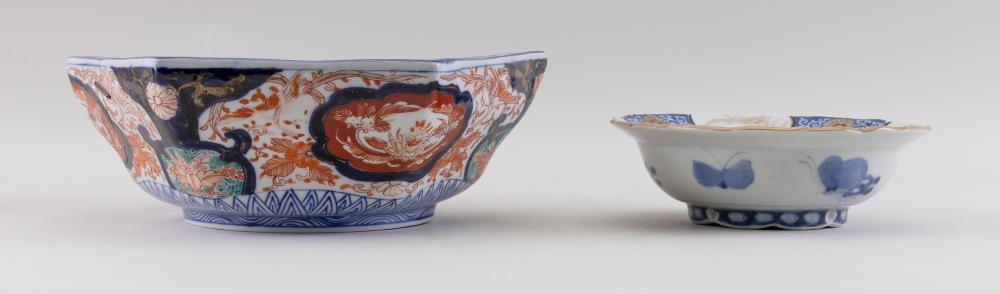 Appraisal: TWO JAPANESE IMARI PORCELAIN BOWLS LATE MEIJI PERIODTWO JAPANESE IMARI